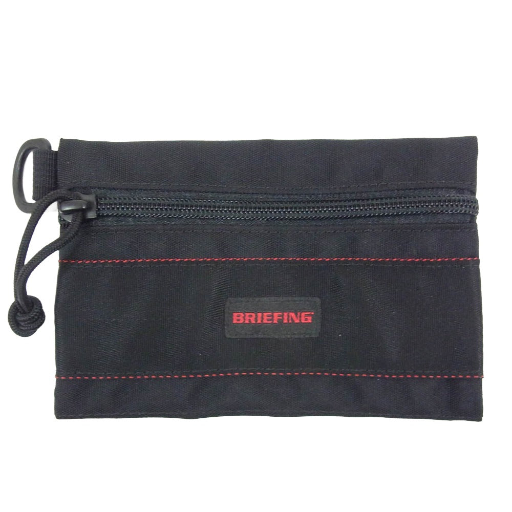 BRIEFING ブリーフィング FLAT POUCH S MW GENII フラット ポーチ ブラック系【中古】