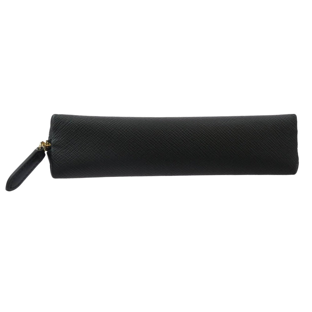 SMYTHSON スマイソン Panama Pencil Case パナマ ペンシルケース ブラック系【中古】