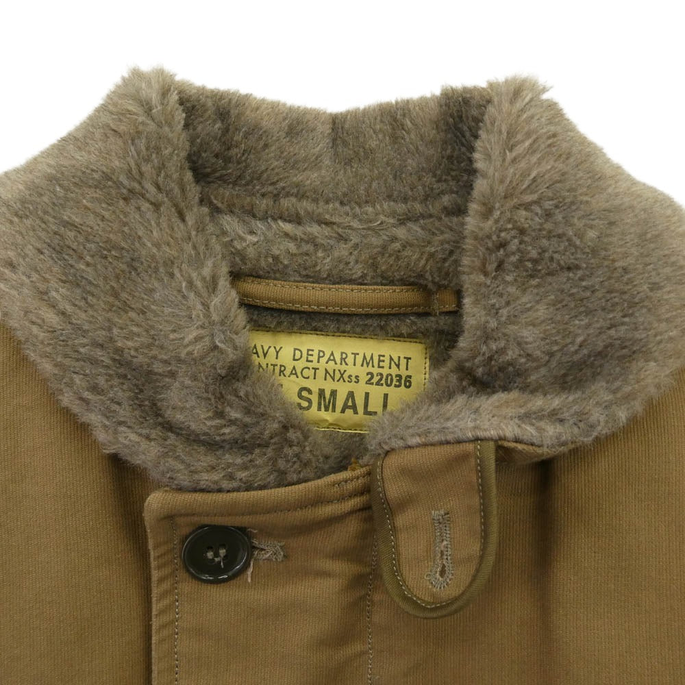 Buzz Rickson's バズリクソンズ BR12031 Type N-1 KHAKI NAVY DEPARTMENT 40s Model デッキジャケット ミリタリー ジャケット ブラウン系 S【中古】