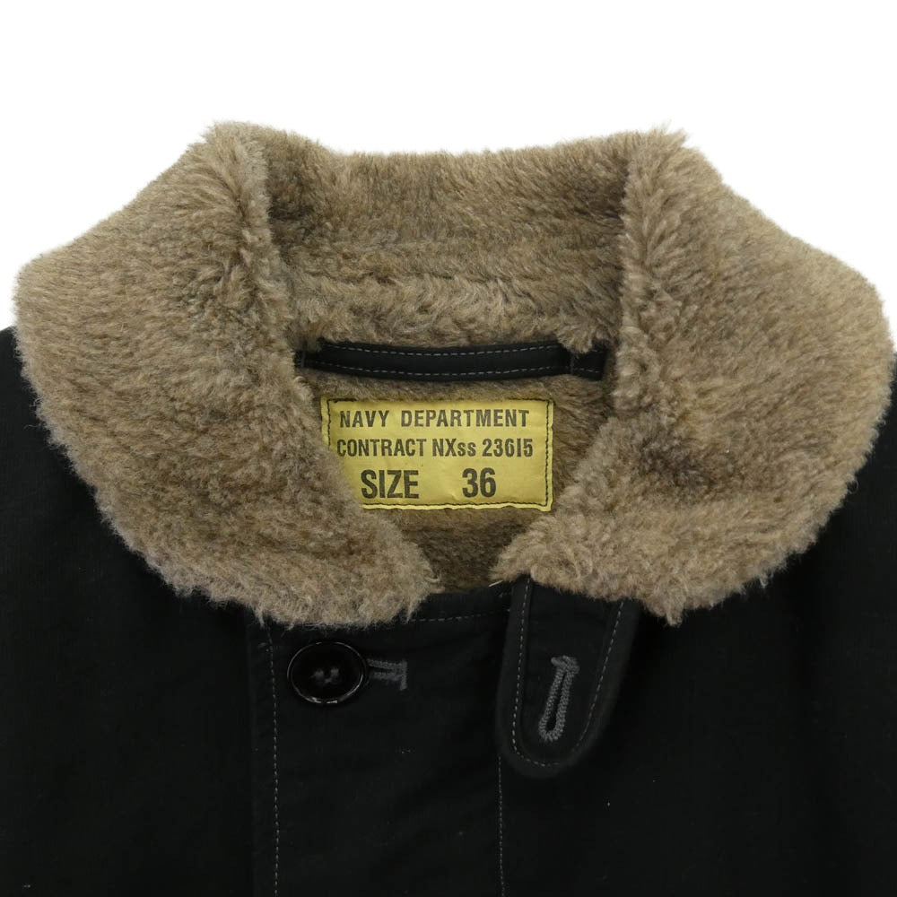 Buzz Rickson's バズリクソンズ BR12030 Type N-1 NAVY DEPARTMENT 40s Mode デッキジャケット ミリタリー ジャケット ネイビー系 36【中古】