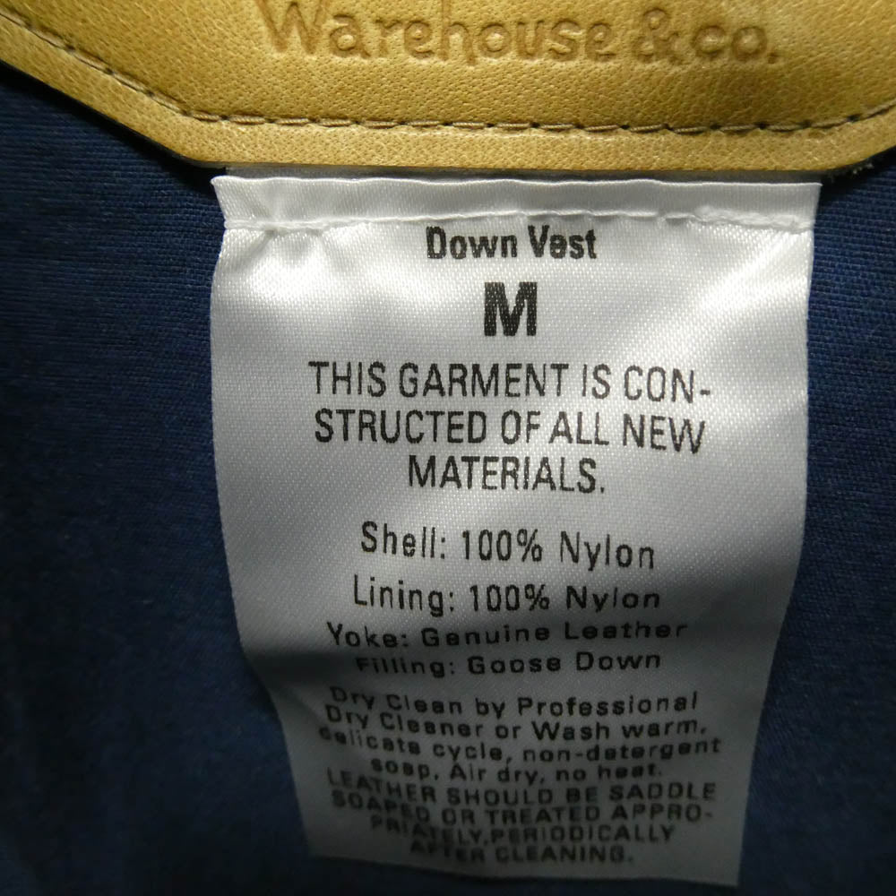 WAREHOUSE ウエアハウス DUBBLE WORKS ダブルワークス ダウン ベスト