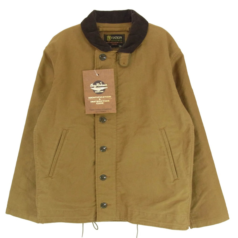 Buzz Rickson's バズリクソンズ BR15346 AVIATION ASSOCIATES N-1 CIVILIAN MODEL シビリアンモデル デッキジャケット ミリタリー ジャケット KHAKI カーキ系 38【中古】