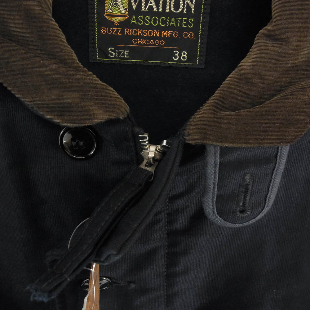 Buzz Rickson's バズリクソンズ BR15346 AVIATION ASSOCIATES N-1 CIVILIAN MODEL シビリアンモデル デッキジャケット ミリタリー ジャケット NAVY ネイビー系 38【中古】