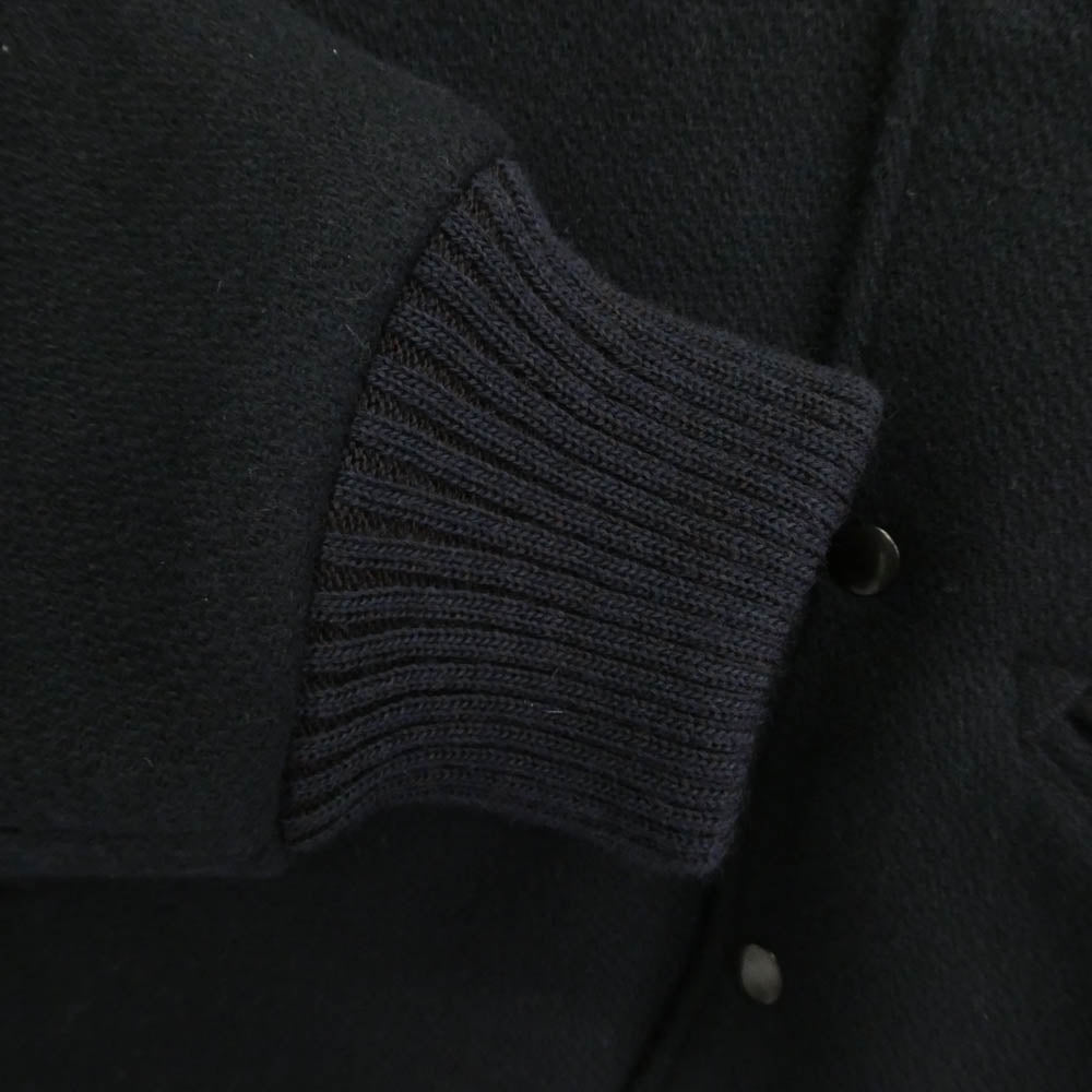 Buzz Rickson's バズリクソンズ BR15347 AVIATION ASSOCIATES USAAF AWARD JACKET ウールメルトン アワードジャケット スタジャン スタジアム ジャケット ネイビー系 38【美品】【中古】