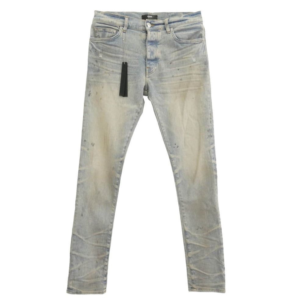 AMIRI アミリ AMDNSY1159 STACK JEAN ダメージ加工 デニムパンツ インディゴブルー系 32【中古】