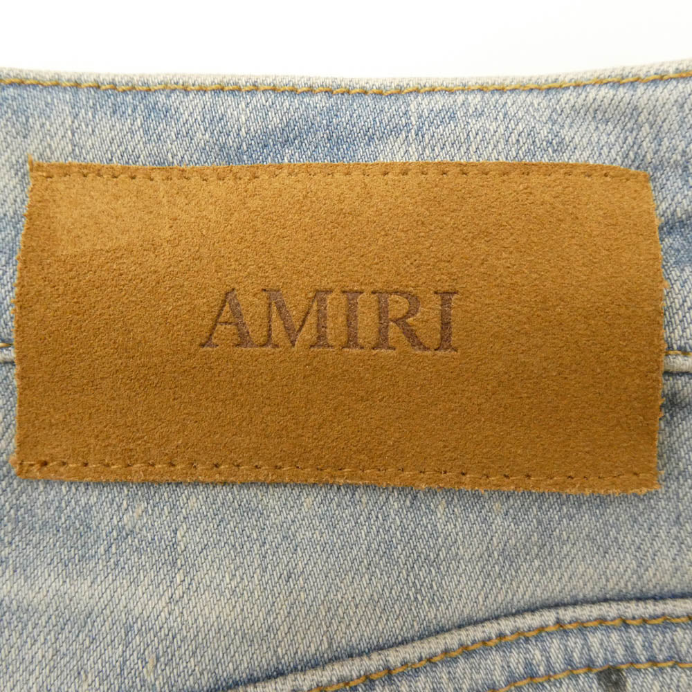AMIRI アミリ AMDNSY1159 STACK JEAN ダメージ加工 デニムパンツ インディゴブルー系 32【中古】