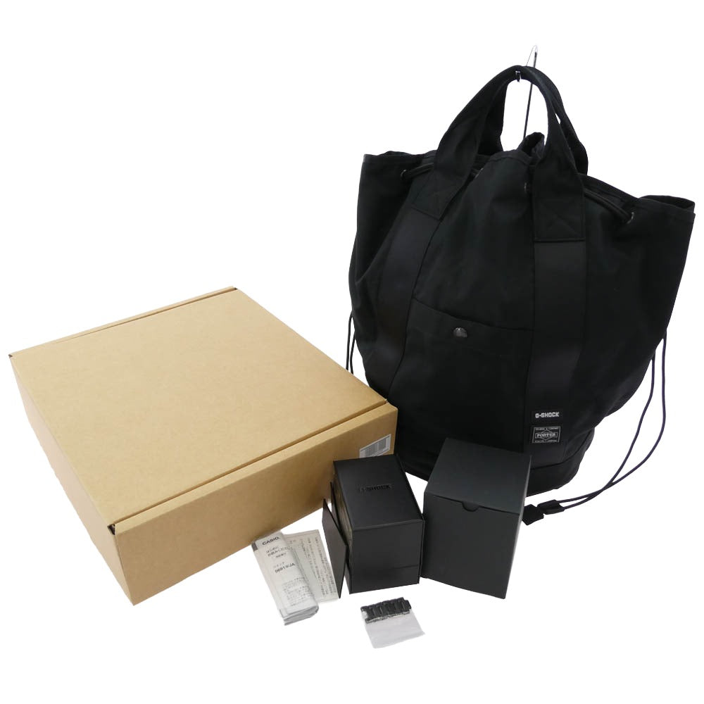 G-SHOCK ジーショック GM-B2100VF-1AJR x PORTER 40th Anniversary Collection Bag Set 40周年記念コラボ ポーター コレクションバッグセット 時計 ブラック系【美品】【中古】