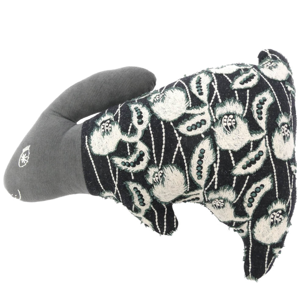 mina perhonen ミナペルホネン うさぎ クッション ネイビー系【中古