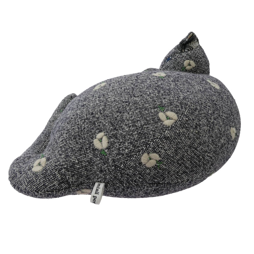 mina perhonen ミナペルホネン necco cushion ねっこ ネコ レザー切替