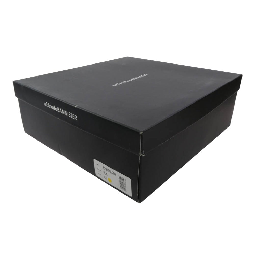 alfredoBANNISTER アルフレッドバニスター 5291005208 直営店限定 バンダナ巻き ロング ブーツ ブラック系 42【極上美品】【中古】