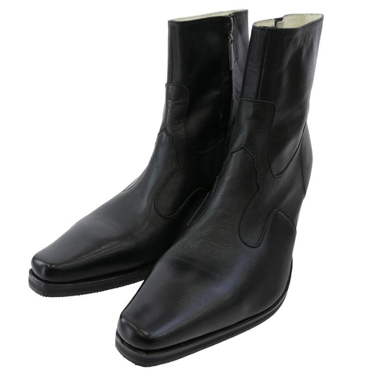 ヒロムタカハラ 99110015 SIDE ZIP BOOT サイドジップ ブーツ ブラック系 41【極上美品】【中古】
