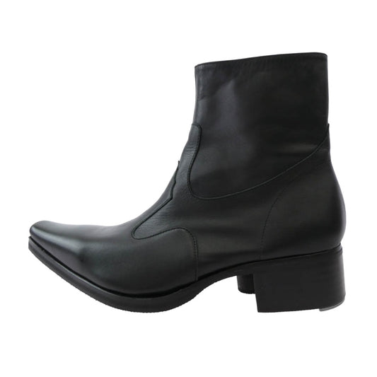 ヒロムタカハラ 99110015 SIDE ZIP BOOT サイドジップ ブーツ ブラック系 41【極上美品】【中古】