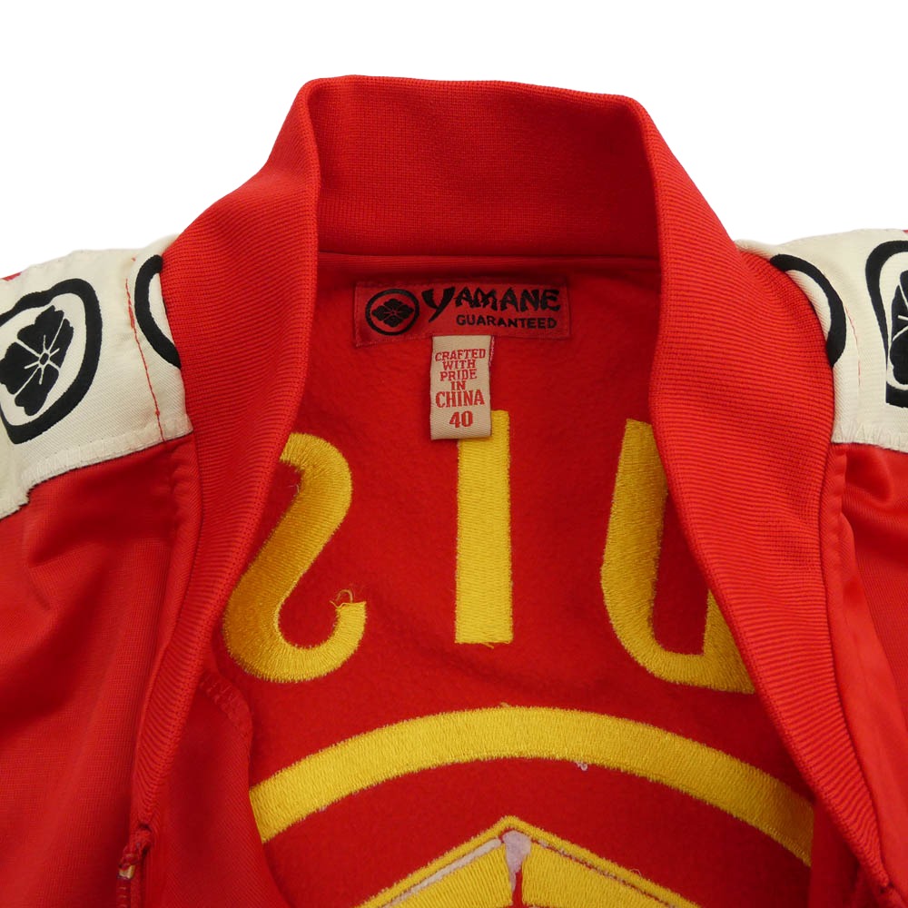 EVISU YAMANE 1959 32×34 赤刺繍カモメ　ボーダー柄ポケット EVISU エヴィス yamane 袖ライン 家紋 カモメ 刺繍 トラック