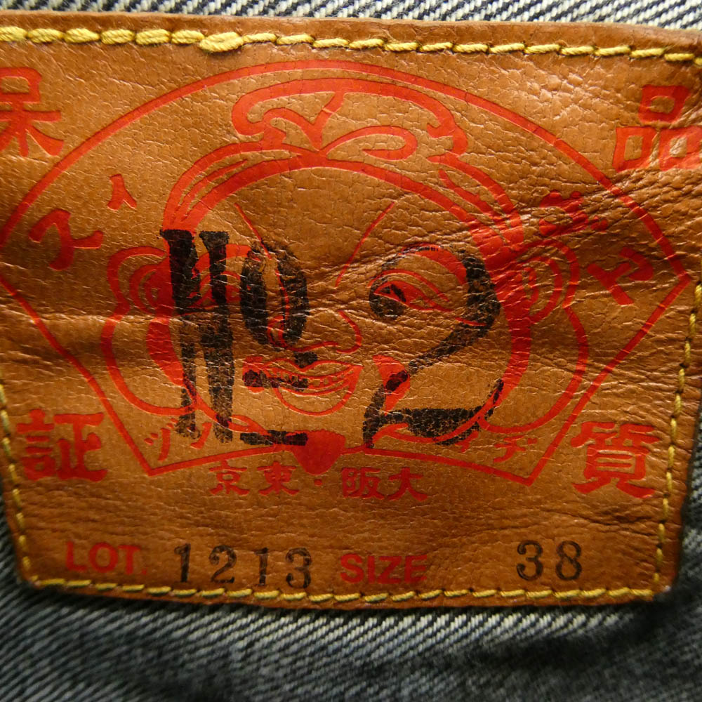 EVISU エヴィス No.2 1st デニム ジャケット インディゴブルー系 38【美品】【中古】