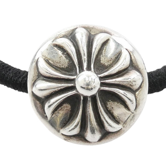 CHROME HEARTS クロムハーツ（原本有） HAIRBAND クロスボールボタン ヘアゴム コンチョ シルバー系【中古】