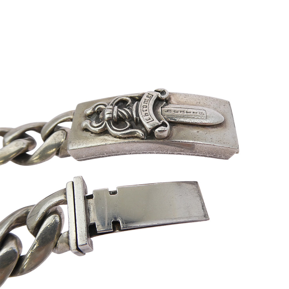 CHROME HEARTS クロムハーツ（原本有） 13LINK ID DAGGER ダガー ID クラシックリンク ブレスレット 13リンク シルバー系【中古】