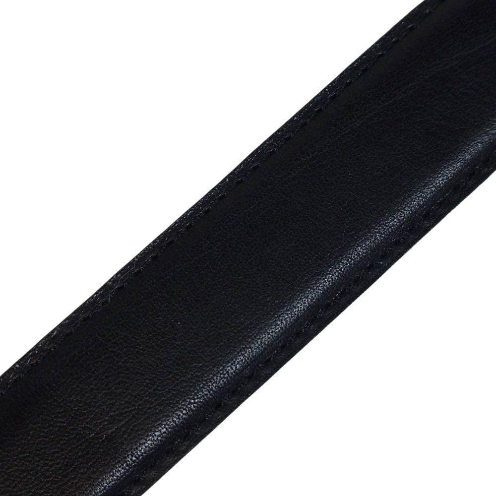 GRAPHPAPER グラフペーパー 4519702 Holeless Leather Classic Belt ホールレス レザー ベルト ブラック系【中古】