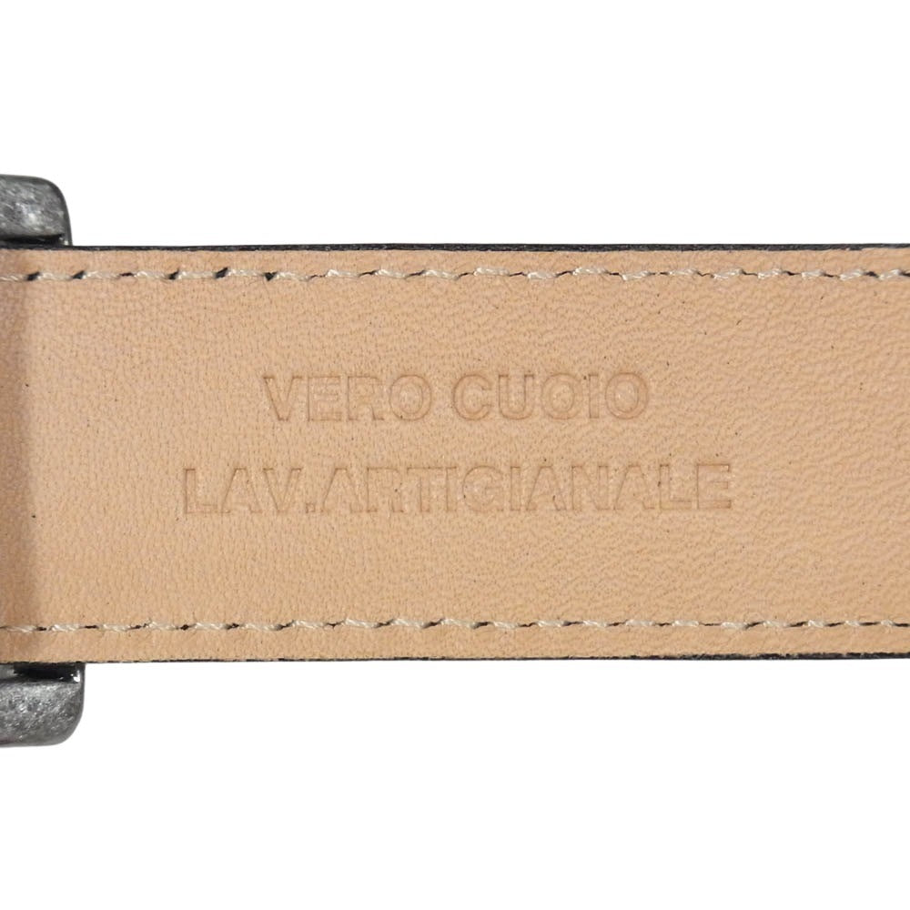 GRAPHPAPER グラフペーパー 4519702 Holeless Leather Classic Belt ホールレス レザー ベルト ブラック系【中古】