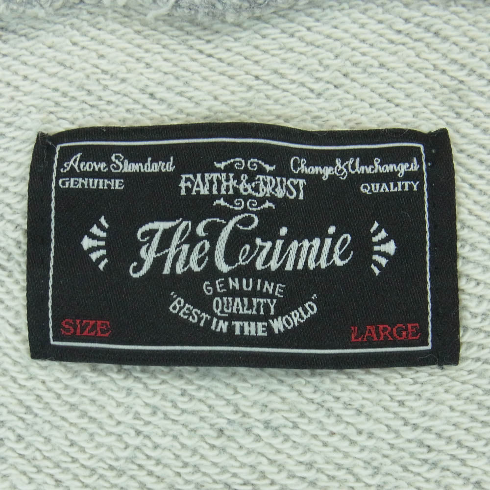 CRIMIE クライミー ジップ パーカー コットン 日本製 グレー系 L【中古】