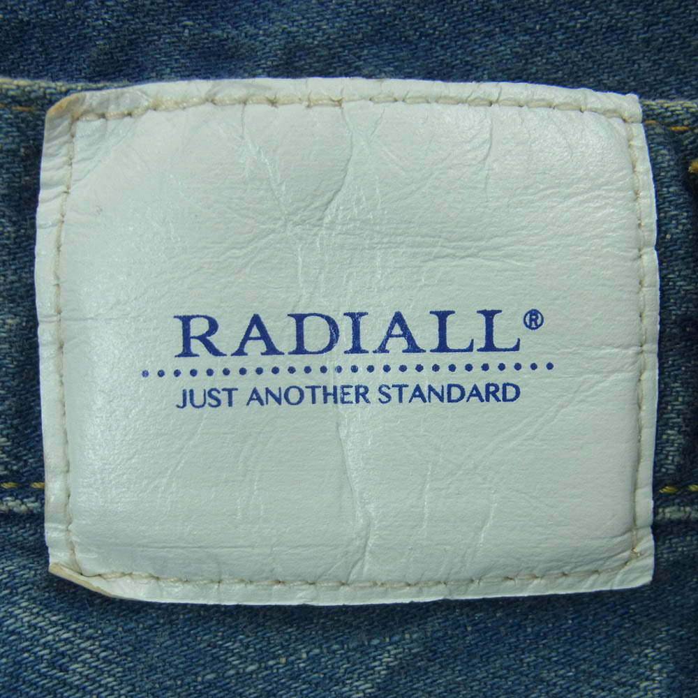 RADIALL ラディアル RAD-DNM-PT009 デニム パンツ コットン 日本製 インディゴブルー系 34【中古】