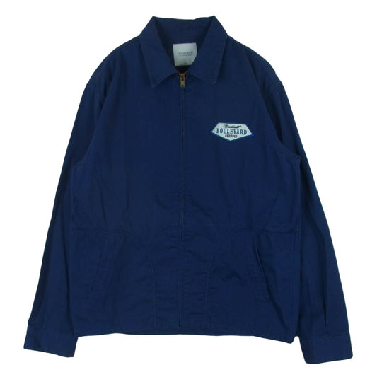 RADIALL ラディアル RAD-17SS-JK002 SUPPLY WORK JKT ワーク ジャケット コットン 日本製 ネイビー系 L【中古】