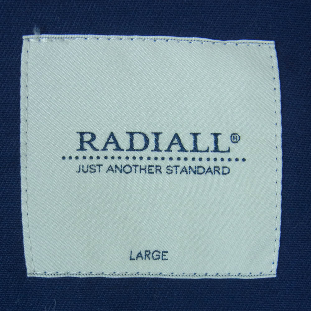 RADIALL ラディアル RAD-17SS-JK002 SUPPLY WORK JKT ワーク ジャケット コットン 日本製 ネイビー系 L【中古】
