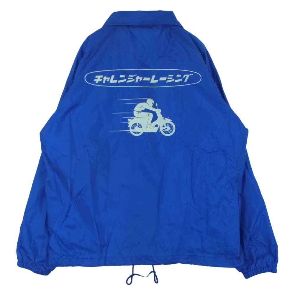 CHALLENGER チャレンジャー CLGR RACING COACH JACKET プリント レーシング コーチ ジャケット ナイロン ブルー系 L【中古】