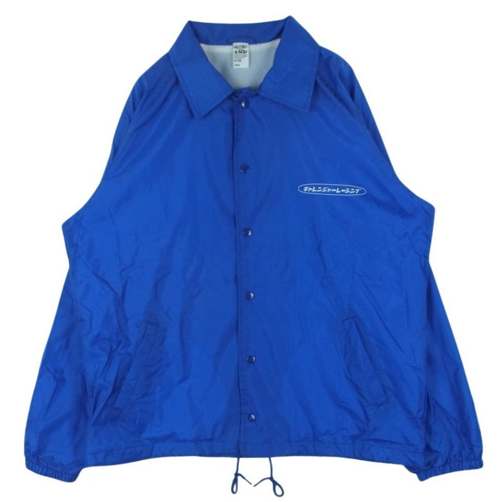 CHALLENGER チャレンジャー CLGR RACING COACH JACKET プリント レーシング コーチ ジャケット ナイロン ブルー系 L【中古】
