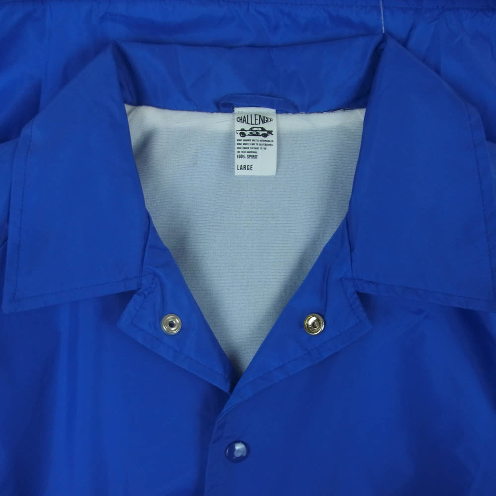 CHALLENGER チャレンジャー CLGR RACING COACH JACKET プリント レーシング コーチ ジャケット ナイロン ブルー系 L【中古】
