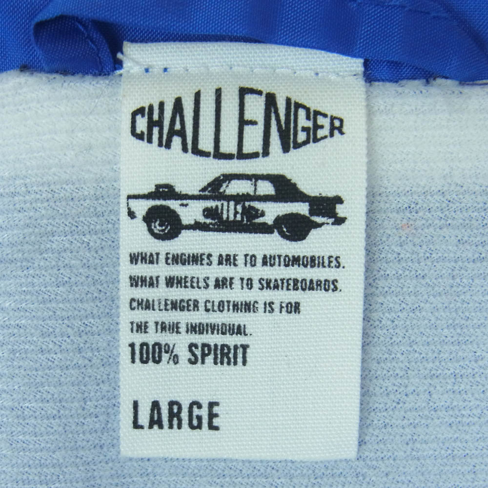CHALLENGER チャレンジャー CLGR RACING COACH JACKET プリント レーシング コーチ ジャケット ナイロン ブルー系 L【中古】