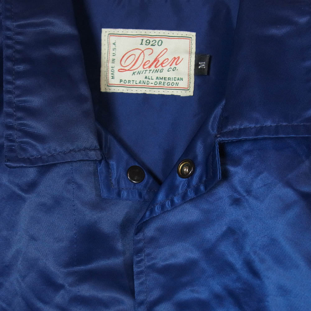 ディーエン USA製 ナイロン コーチ ジャケット ネイビー系 M【中古】