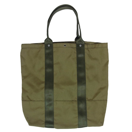 POST OVERALLS ポストオーバーオールズ TOTE BAG ナイロン トート バッグ カーキ系【中古】
