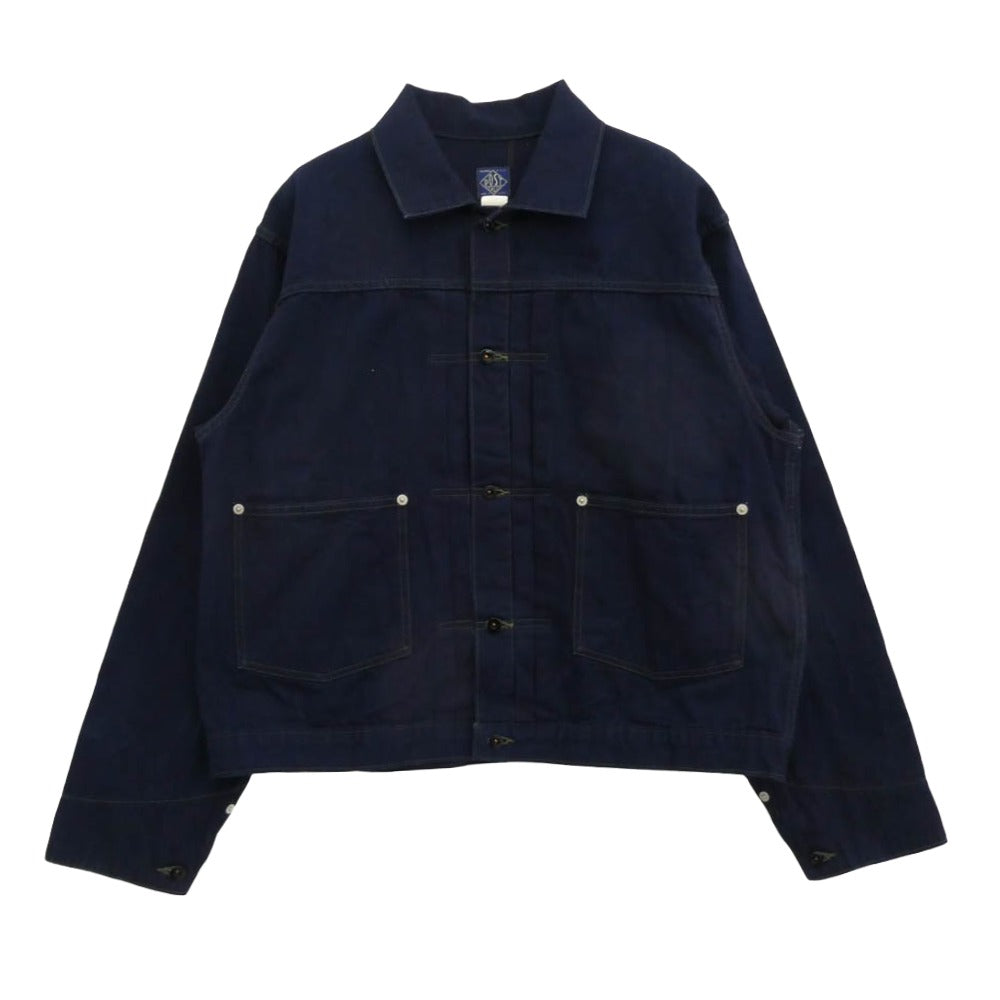 POST OVERALLS ポストオーバーオールズ EL RANCHERO 3 ショート ジャケット ネイビー系 L【中古】