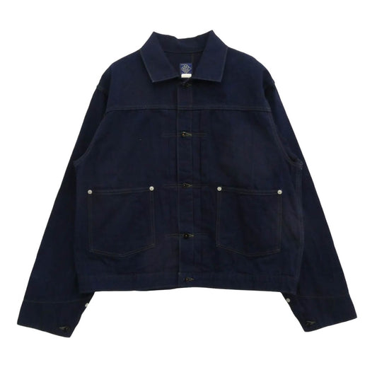 POST OVERALLS ポストオーバーオールズ EL RANCHERO 3 ショート ジャケット ネイビー系 L【中古】
