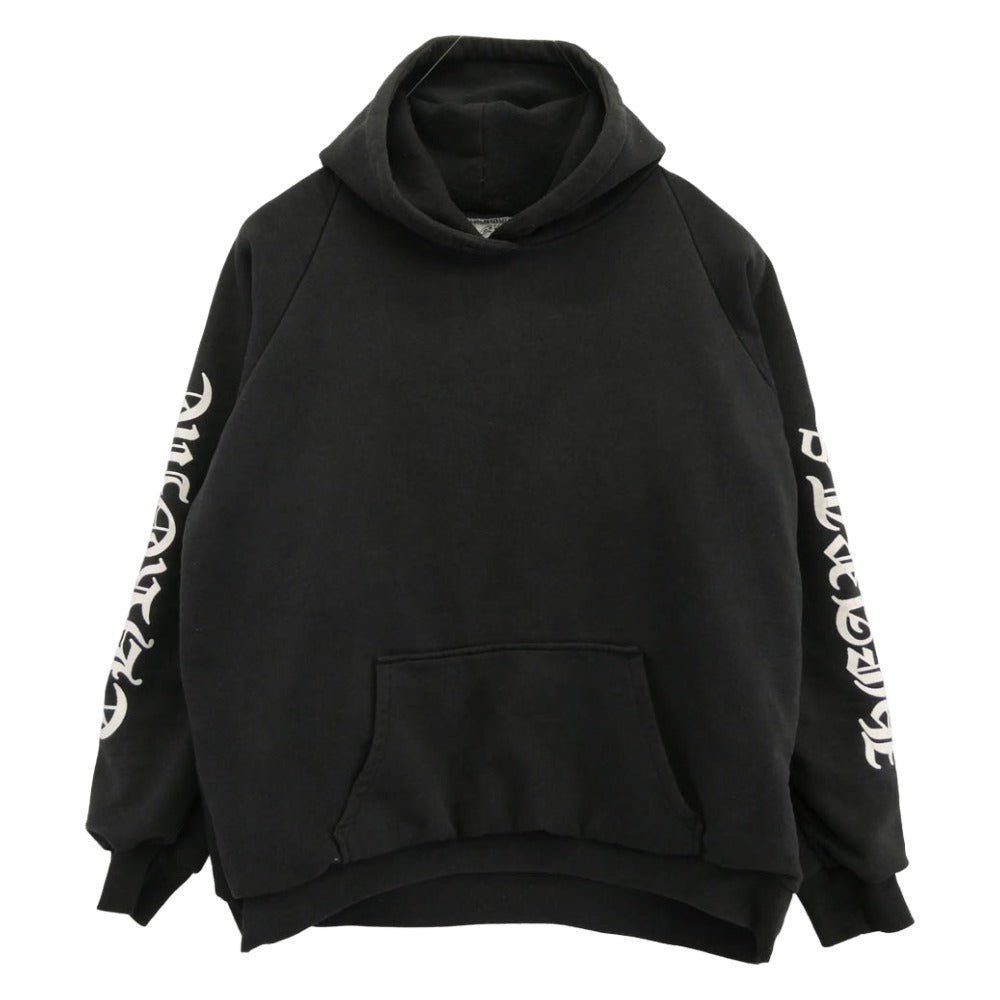 CHROME HEARTS クロムハーツ（原本無） OLD HORSESHOE FUCK YOU HOODIE オールド ホースシュー ファックユー 裏地サーマル プルオーバー スウェット フーディー パーカー ブラック系 XL【中古】