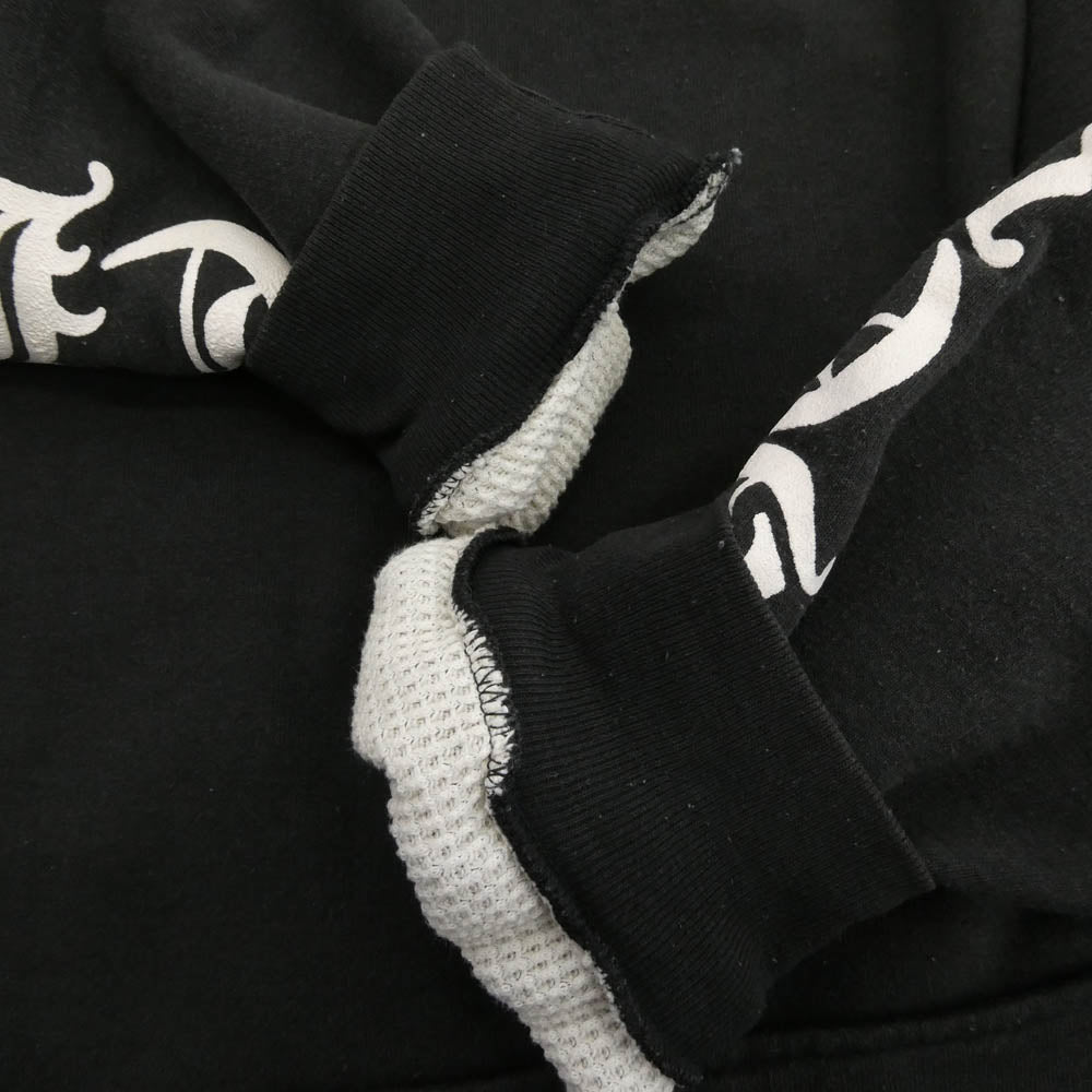 CHROME HEARTS クロムハーツ（原本無） OLD HORSESHOE FUCK YOU HOODIE オールド ホースシュー ファックユー 裏地サーマル プルオーバー スウェット フーディー パーカー ブラック系 XL【中古】