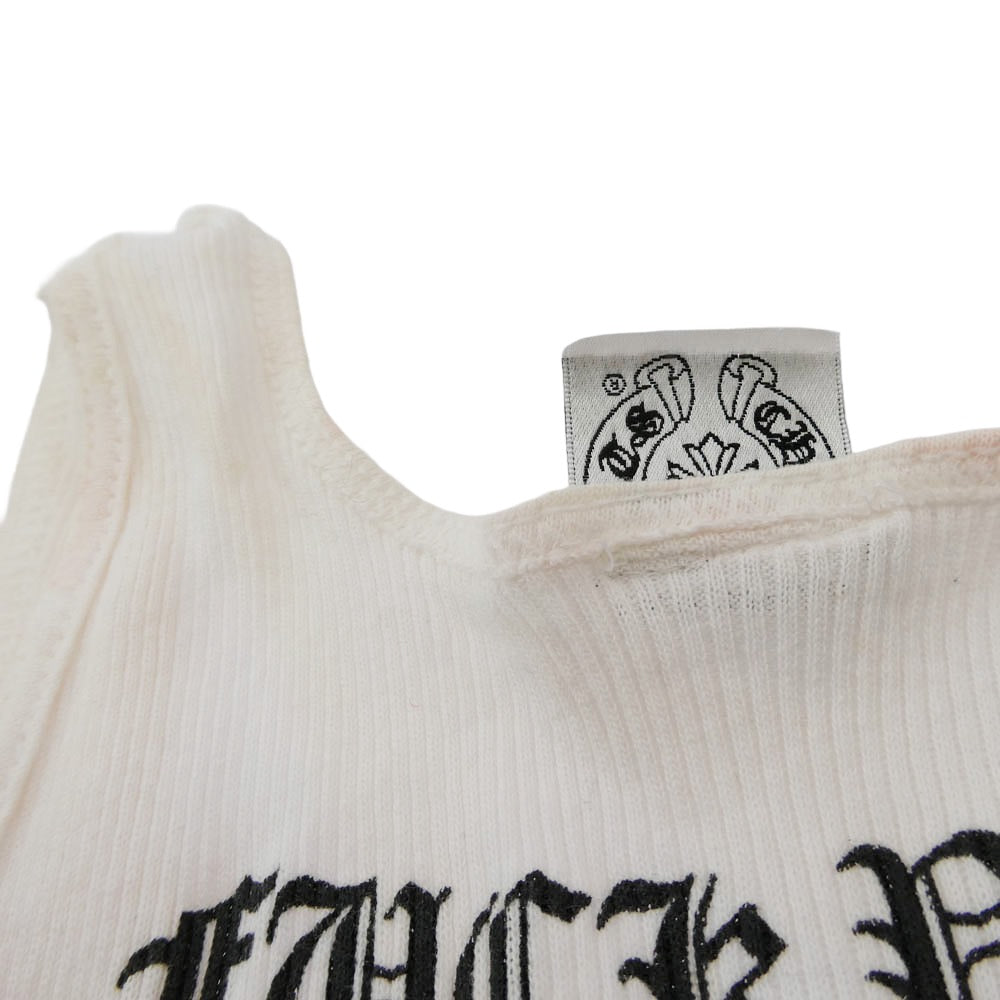 CHROME HEARTS クロムハーツ（原本無） オールド FUCK YOU ファックユー CHクロス ホースシュー タンクトップ オフホワイト系【中古】