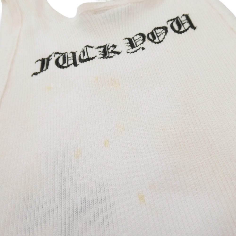 CHROME HEARTS クロムハーツ（原本無） オールド FUCK YOU ファックユー CHクロス ホースシュー タンクトップ オフホワイト系【中古】