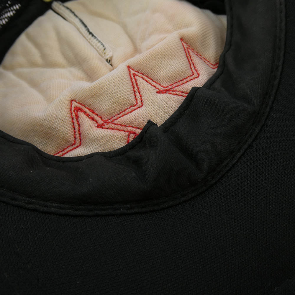 CHROME HEARTS クロムハーツ（原本無） オールド 3レザースターパッチ クロスボール 帽子 キャップ ブラック系【中古】