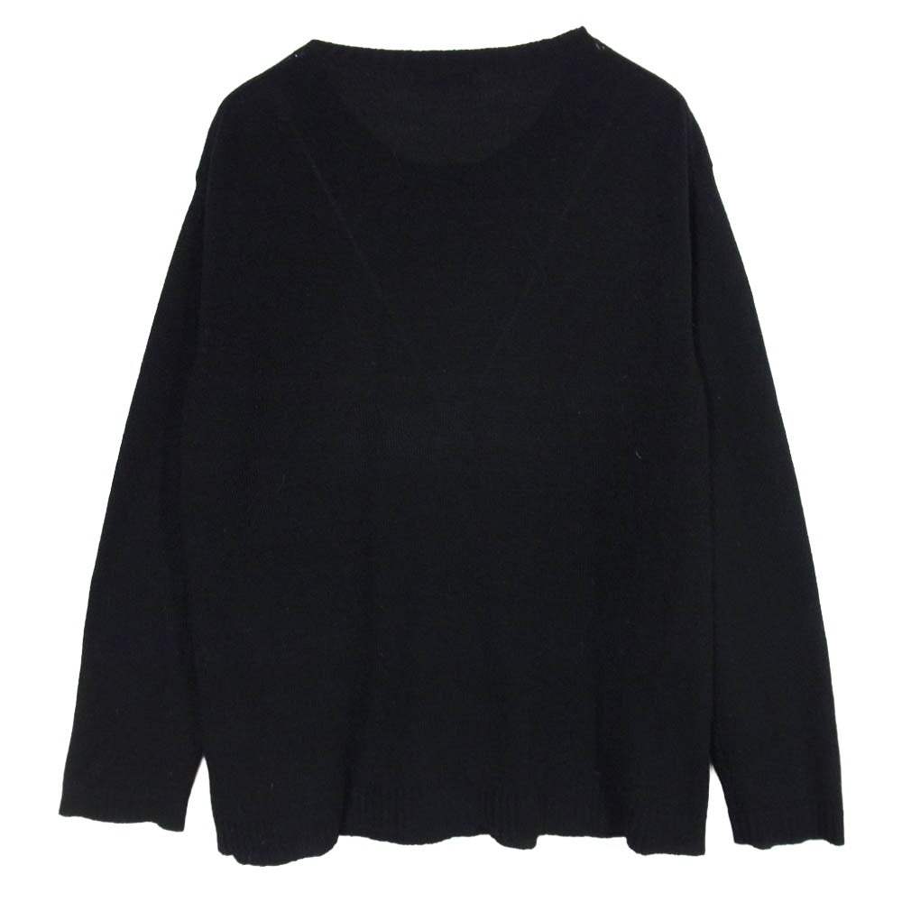 Yohji Yamamoto POUR HOMME ヨウジヤマモトプールオム 14AW HF-K19-184 スカル ニット セーター ブラック系 3【中古】