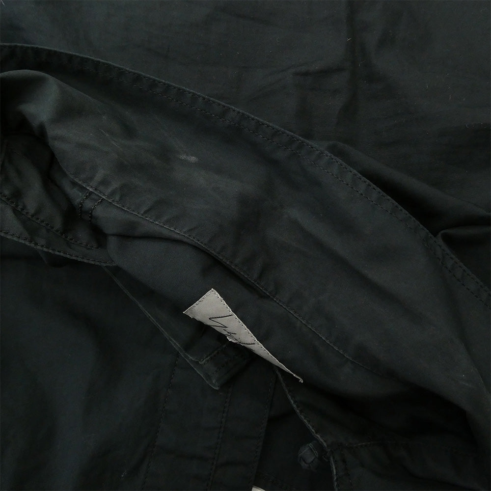 Yohji Yamamoto POUR HOMME ヨウジヤマモトプールオム HR-B09-002 produce プロデュース コットン 長袖 チャイナ シャツ ブラック系 2【中古】