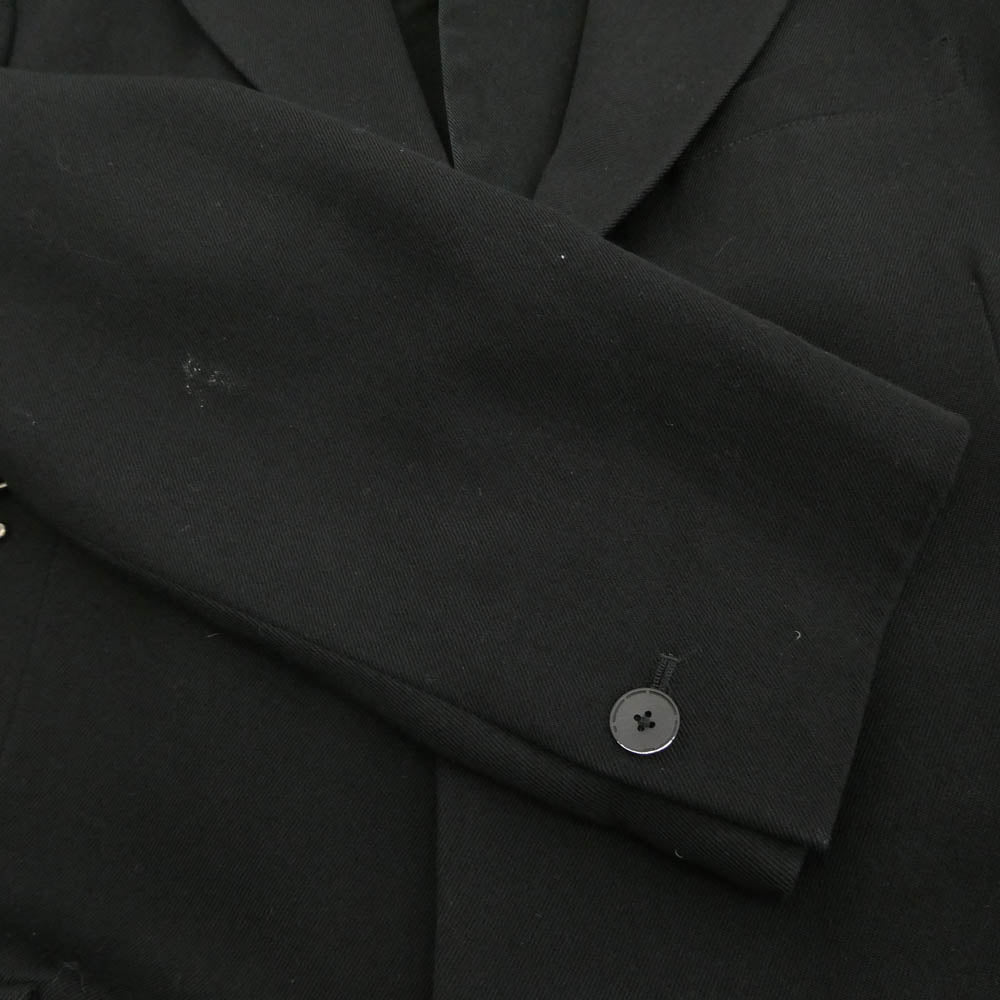 Yohji Yamamoto POUR HOMME ヨウジヤマモトプールオム 05AW HN-J05-101 フード付 ウール パラシュート ジャケット ブラック系 2【中古】