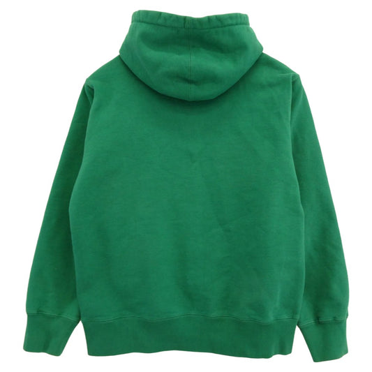 Supreme シュプリーム 18AW Love or Hate Hooded Sweatshirt ラブオアヘイトロゴ 刺繍 パーカー グリーン系 M【中古】