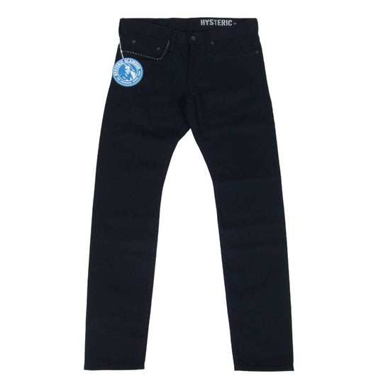 HYSTERIC GLAMOUR ヒステリックグラマー 02251AP56 スタッズ ブラック デニム スリム スキニー パンツ ブラック系 29【極上美品】【中古】