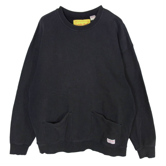 Levi's RED リーバイスレッド A0147-0001 クルーネック コットン スウェット チャコール系 L【中古】