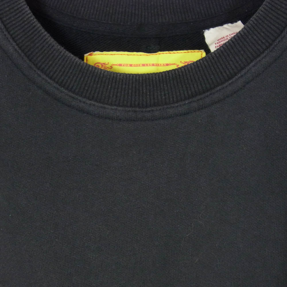 Levi's RED リーバイスレッド A0147-0001 クルーネック コットン スウェット チャコール系 L【中古】