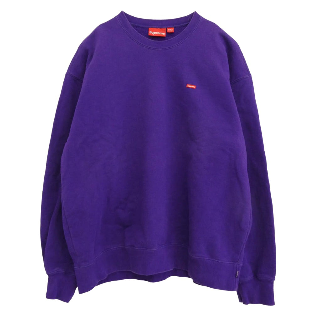 Supreme シュプリーム Small Box Crewneck スモール ボックス ロゴ クルーネック スウェット パープル系 XL【中古】