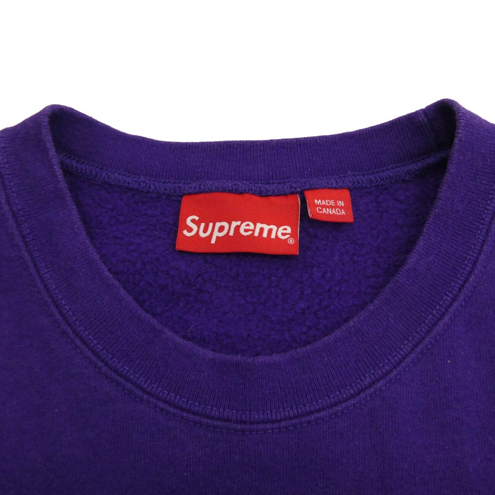 Supreme シュプリーム Small Box Crewneck スモール ボックス ロゴ クルーネック スウェット パープル系 XL【中古】