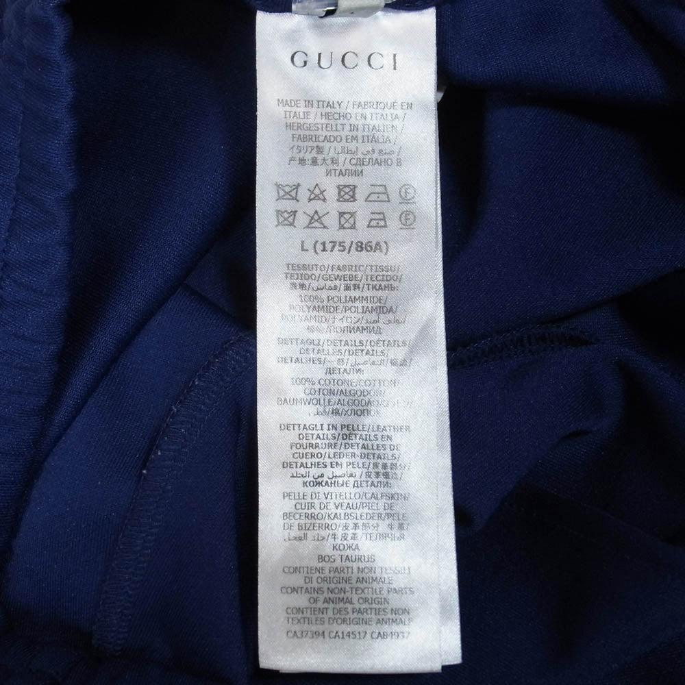 GUCCI グッチ 625342 XJCNS レザーロゴパッチ付き サイドライン