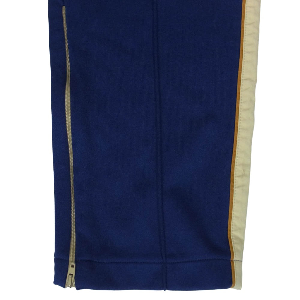 GUCCI グッチ 625342 XJCNS レザーロゴパッチ付き サイドライン トラック パンツ 紫青系 L【中古】 GUCCI グッチ 625342 XJCNS レザーロゴパッチ付き サイドライン